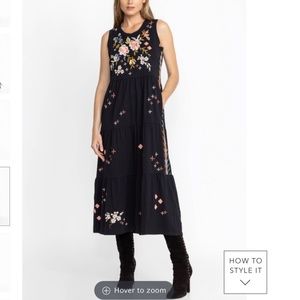 NWT Johnny Was Ceretti Tiered Maxi Tank dress size Small Retail $228